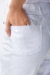 Joseph Ribkoff Metallic Animal Print Pull-On Jeans 241932