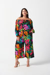 Joseph RibkoffGauze Tropical Print Culotte Pants 242211