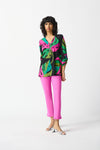 Joseph Ribkoff Silky Knit Tropical Print Tunic 242232