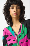 Joseph Ribkoff Silky Knit Tropical Print Tunic 242232