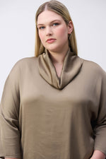 Joseph Ribkoff Satin Cowl Collar Top 243189