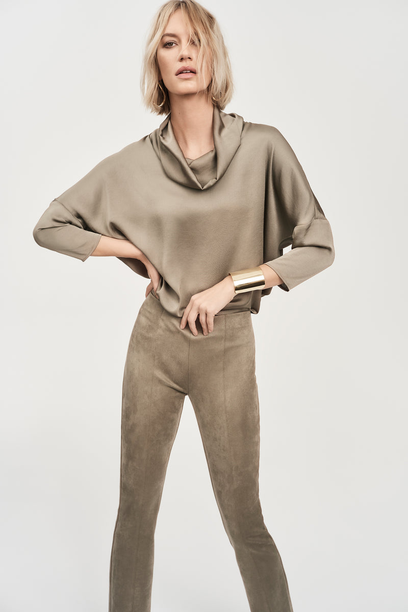 Joseph Ribkoff Satin Cowl Collar Top 243189