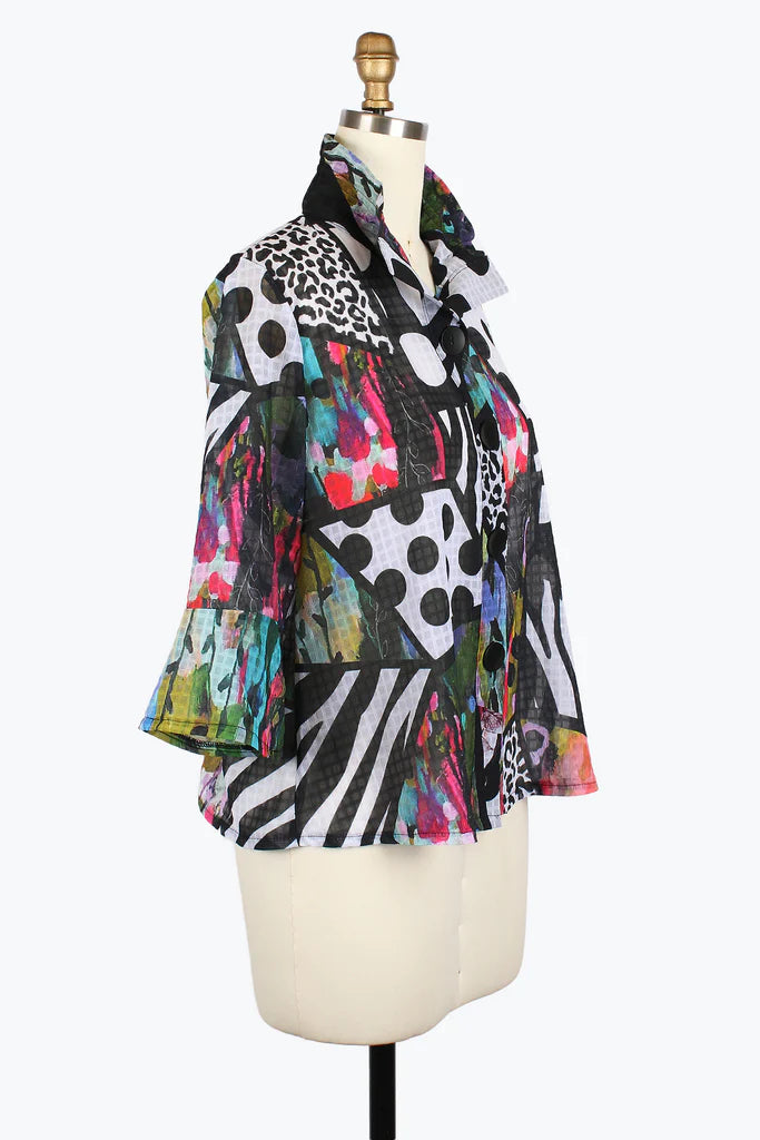 Damee 2439-MLT S25 Collage Art Jacket