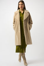 Joseph Ribkoff |    Faux Fur Straight Coat 243902F25