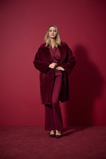 Joseph Ribkoff |    Faux Fur Straight Coat 243902F25