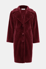 Joseph Ribkoff |    Faux Fur Straight Coat 243902F25