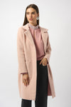Joseph Ribkoff Feather Yarn and Faux Fur Sweater Coat 243923 F25