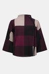 Joseph Ribkoff | Plaid Jacquard Sweater Knit Top 243948F25