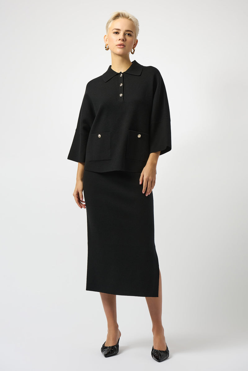 Joseph Ribkoff |   Sweater Knit Midi Skirt 243967F25