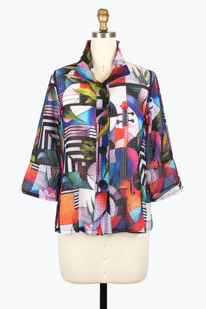 Damee 2440-MLT S25Sumer Night Collage Jacket