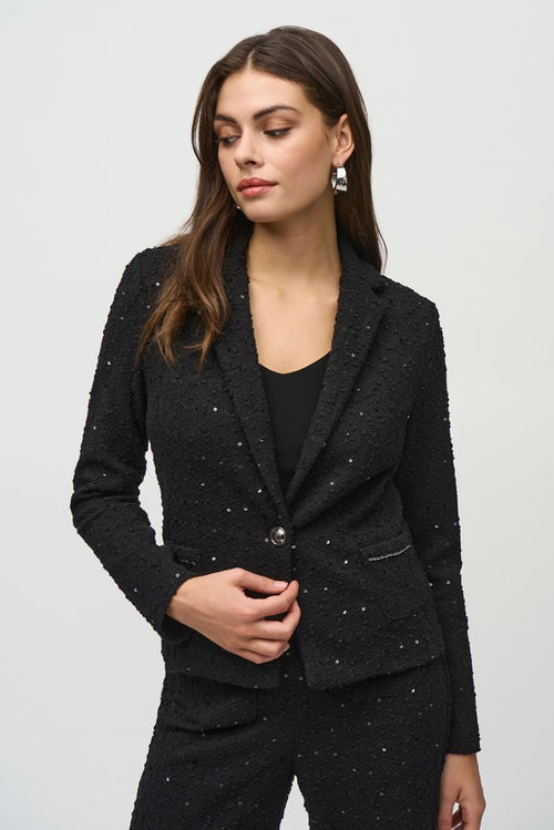 Joseph Ribkoff Blazer with Chain Trim Detail 244203