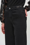 Joseph RibkoffHigh-Rise Wide-Leg Denim Pants 244947