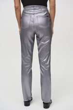 Joseph Ribkoff Metallic Coated Classic Slim Denim Pants 244952