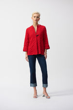 Joseph Ribkoff Bubble Jacquard Trapeze Jacket 251034