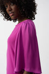 Joseph Ribkoff Silky Knit And Satin Straight Top 251164