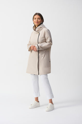 Joseph Ribkoff Memory Hooded Trapeze Coat 251184 – IBHANA
