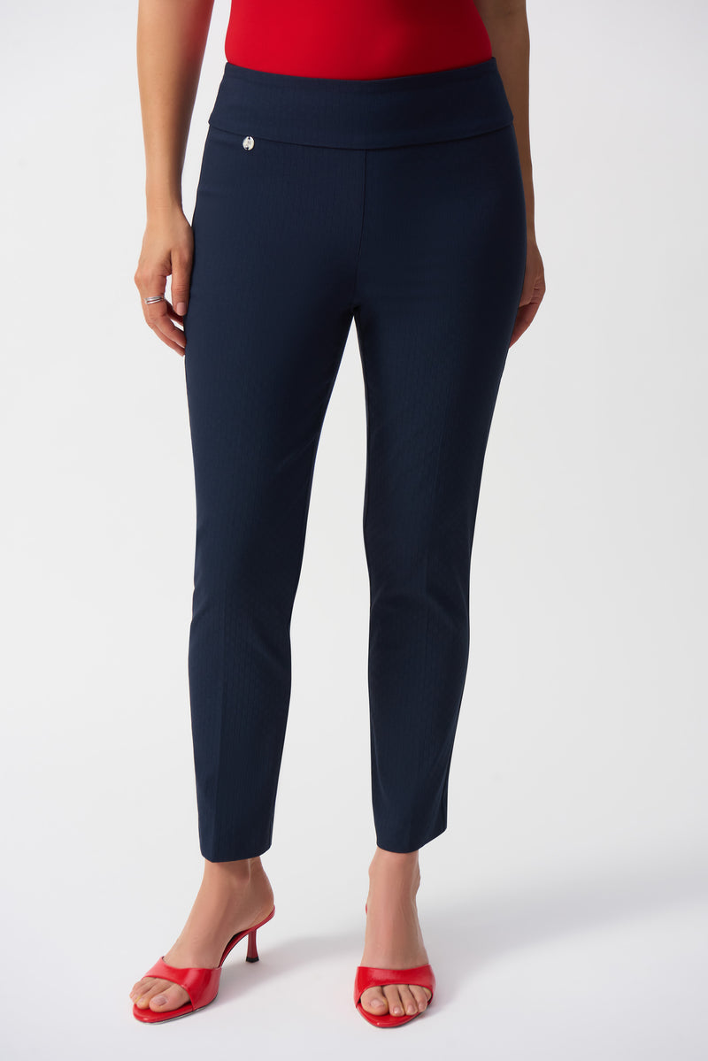 Joseph Ribkoff | Textured Jacquard Crop Pull-On Pants 251256 - S25