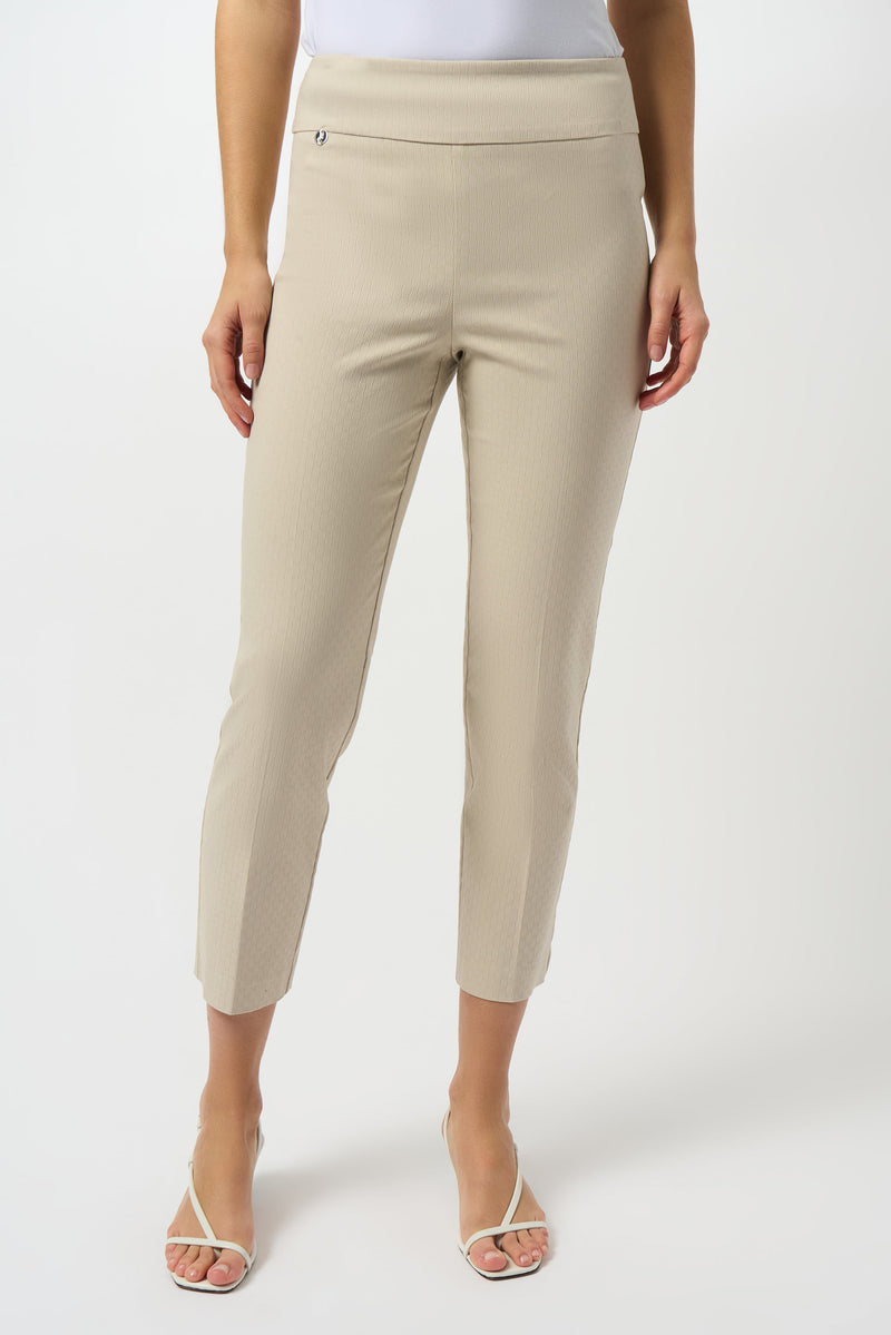 Joseph Ribkoff | Textured Jacquard Crop Pull-On Pants 251256 - S25