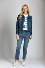 Jean Jacket With Frayed Detail