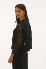 Joseph Ribkoff Guipure And Silky Knit Two Piece Set 251738 S25