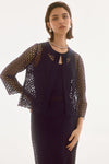 Joseph Ribkoff Guipure And Silky Knit Two Piece Set 251738 S25