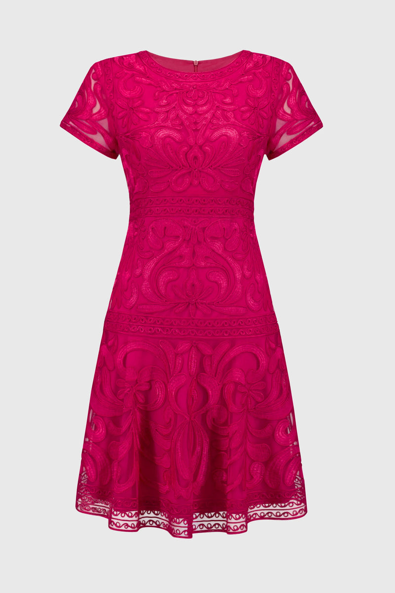 Joseph Ribkoff Fit and Flare Dress Style 251768X S / Geranium Joseph Ribkoff Fit and Flare Dress Style 251768X S / Geranium