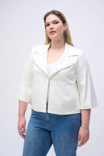 Joseph Ribkoff | Foiled Faux Suede Swing Jacket 251908 - S25