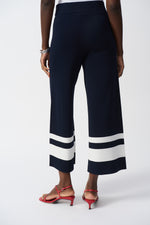 Joseph Ribkoff Placement Stripe Sweater Knit Culotte - 251945 - S25