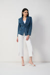 Joseph Ribkoff  Stretch Denim Double-Breasted Blazer 251962