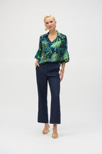 Joseph Ribkoff Jacquard Pull-On Wide-Leg Pants 252111 - S 25