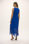 Joseph Ribkoff Signature | Scuba Knit Sheath Dress with Circle Fringes 252712 - S 25