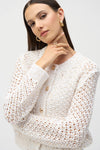 Joseph Ribkoff Sweater Knit Open Stitch Short Cardigan 252917 S25 BEST SELLER