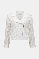Joseph Ribkoff Lace Fitted Moto Jacket 252920 S25 BEST SELLER