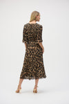 Joseph Ribkoff Chiffon Animal Print Fit and Flare Dress 252935 - S 25