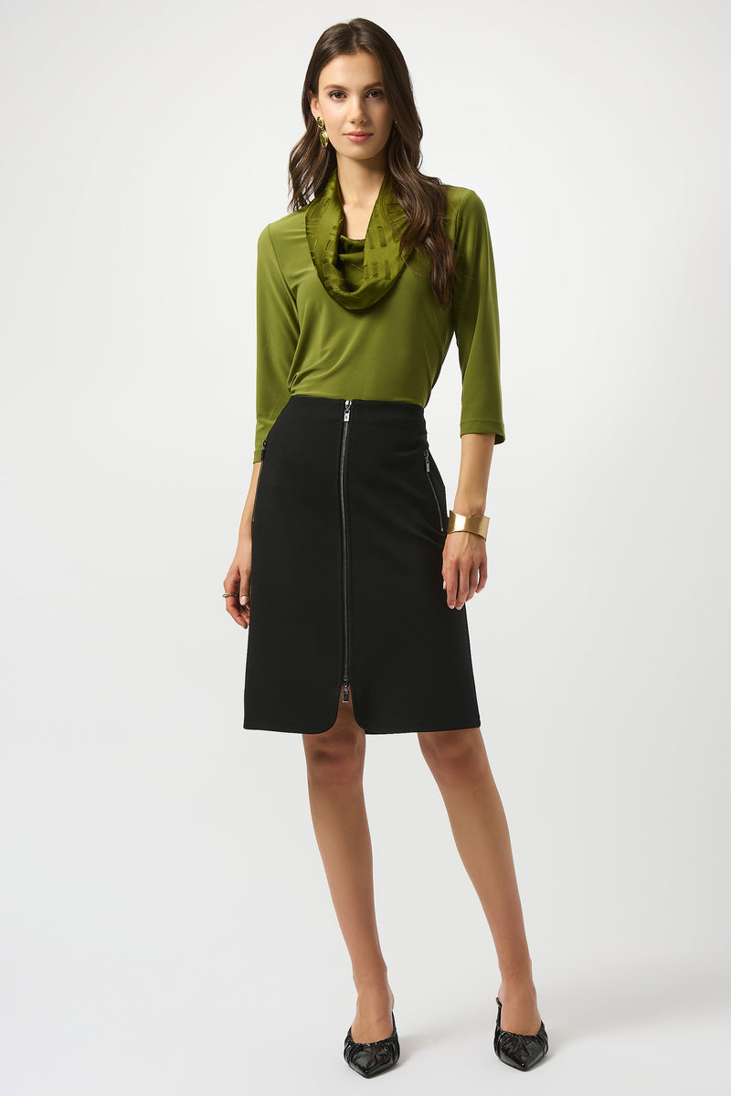 Joseph Ribkoff |     Heavy Knit A-Line Skirt 253036