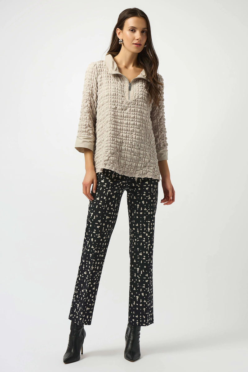 Joseph Ribkoff Bubble Jacquard A-Line Top 253070