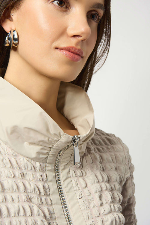 Joseph Ribkoff Bubble Jacquard A-Line Top 253070