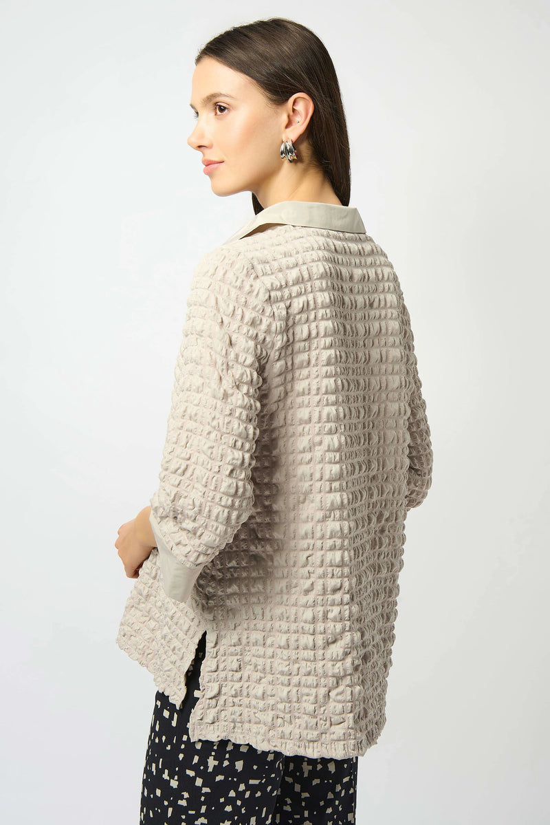 Joseph Ribkoff Bubble Jacquard A-Line Top 253070