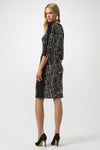 Joseph Ribkoff Silky Knit Abstract Print Sheath Dress 253093 F25
