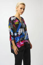 Joseph Ribkoff Silky Knit Printed Boxy Tunic 253113