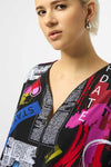 Joseph Ribkoff Silky Knit Printed Boxy Tunic 253113
