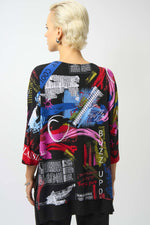 Joseph Ribkoff Silky Knit Printed Boxy Tunic 253113