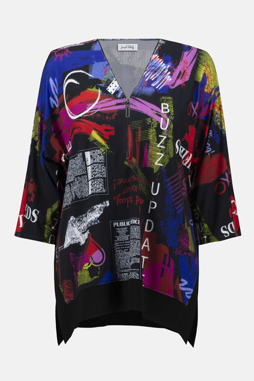 Joseph Ribkoff Silky Knit Printed Boxy Tunic 253113