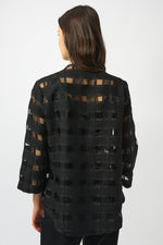 Joseph Ribkoff Novelty Checkered Print Swing Jacket 253199 F25
