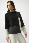Joseph Ribkoff | Jacquard Knit Colour-Block Boxy Top 253236F25