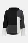 Joseph Ribkoff | Jacquard Knit Colour-Block Boxy Top 253236F25