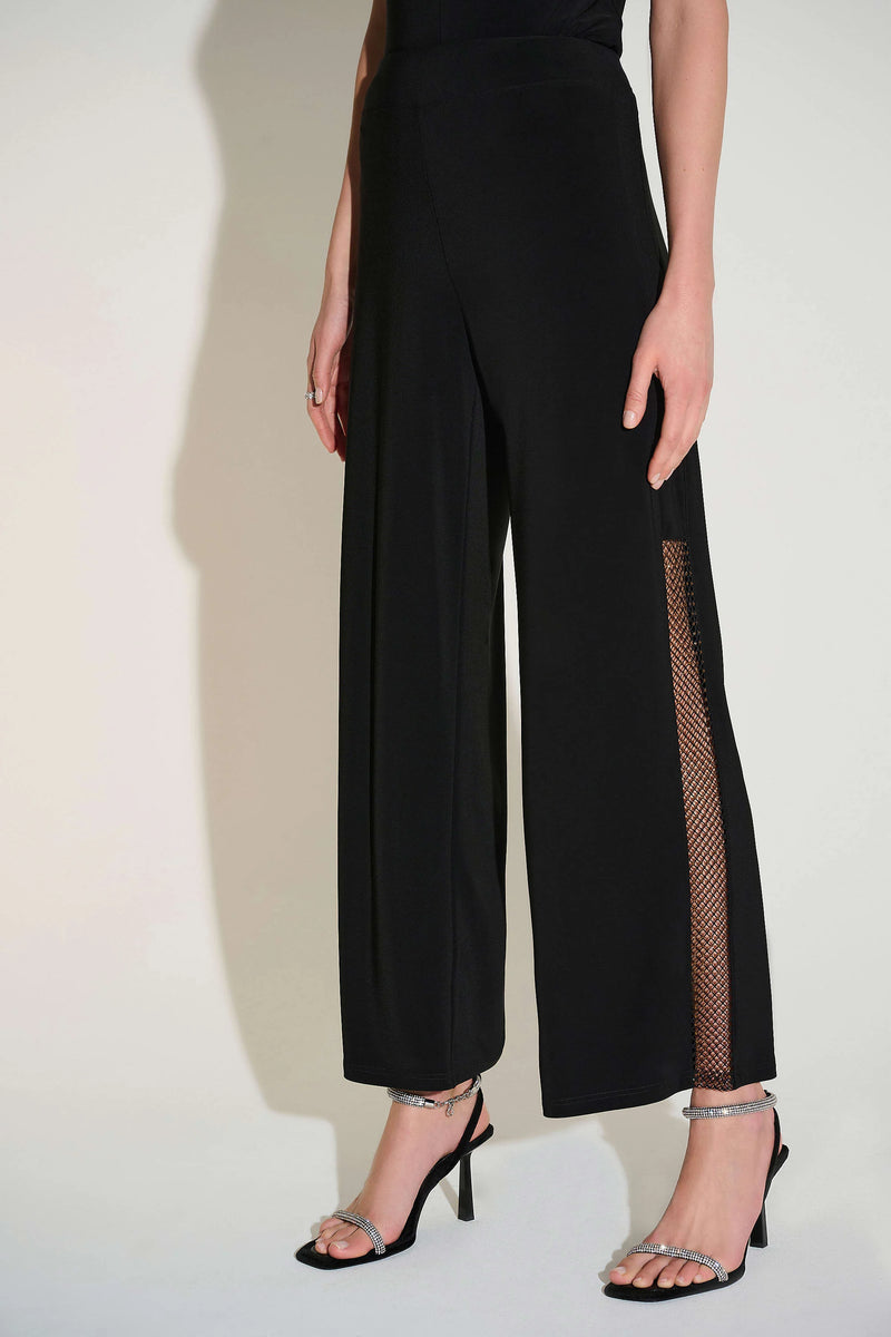 Joseph Ribkoff  Signature Silky Knit Wide Leg Pants with Rhinestone Detail 253729