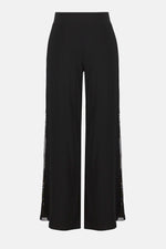 Joseph Ribkoff  Signature Silky Knit Wide Leg Pants with Rhinestone Detail 253729