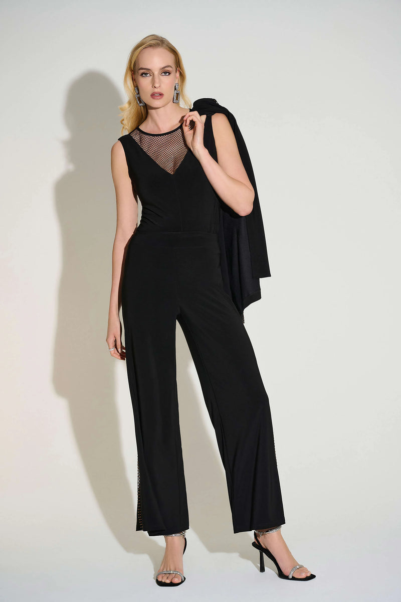 Joseph Ribkoff  Signature Silky Knit Sleeveless Top with Rhinestone Detail 253730