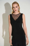 Joseph Ribkoff  Signature Silky Knit Sleeveless Top with Rhinestone Detail 253730